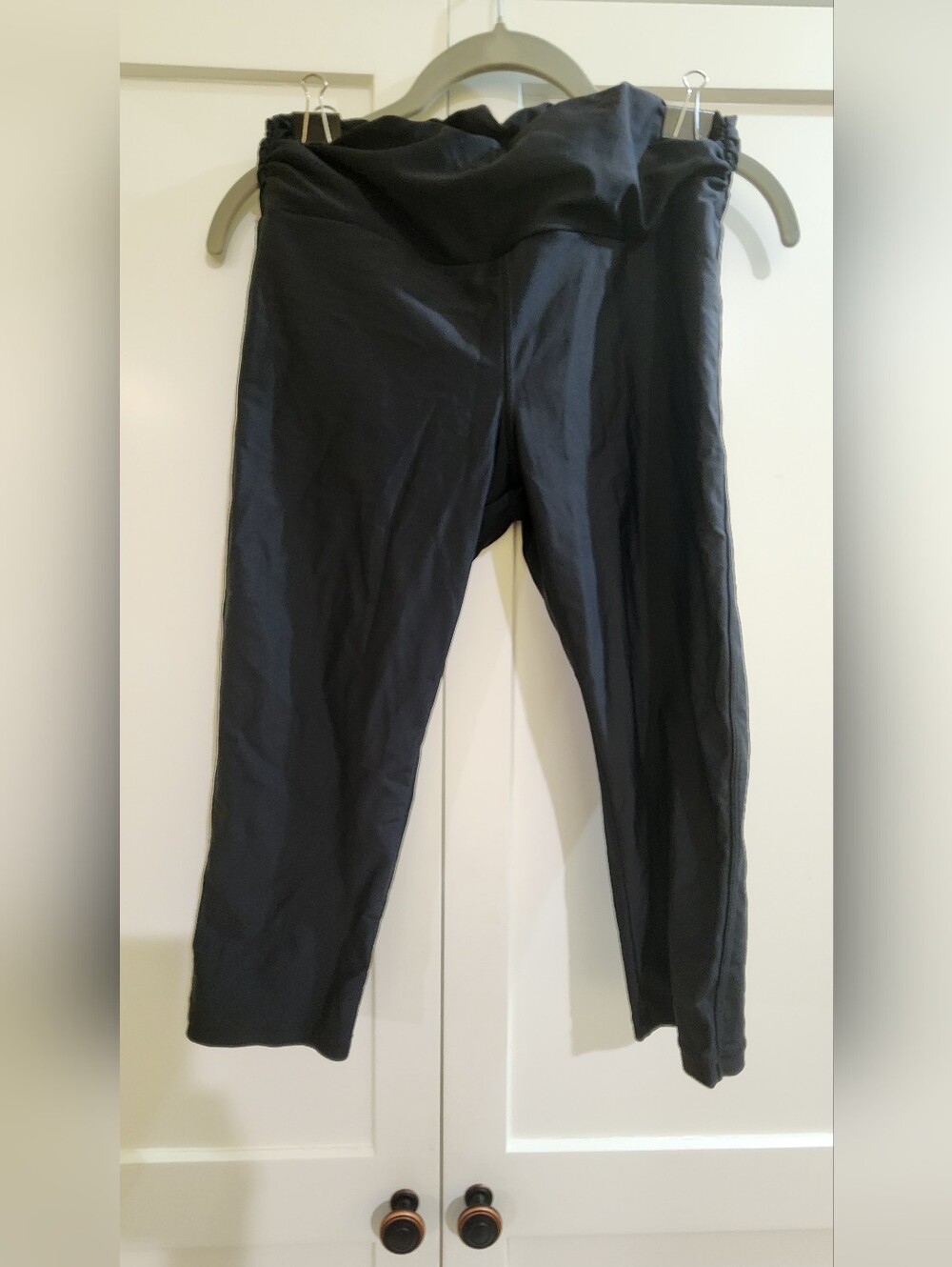 2 Pair Black Yoga Capri Leggings